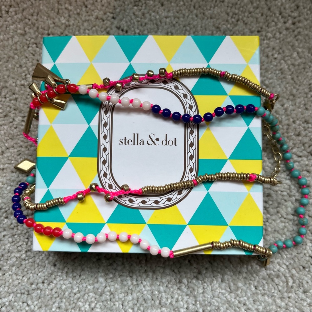 Stella and Dot Multicolor Reina Necklace NIB